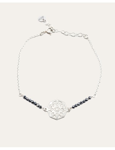Bracelet Terahertz avec motif rosas en Argent 925 Aloe Bijoux