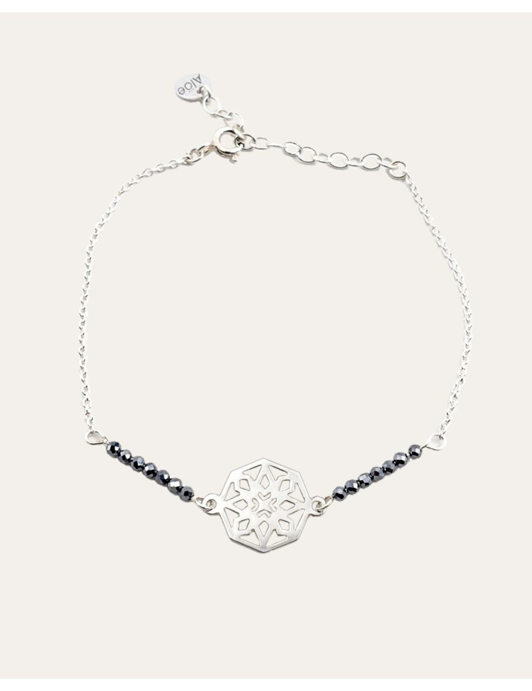 Bracelet Terahertz avec motif rosas en Argent 925 Aloe Bijoux