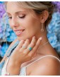 Bague perlée en Argent 925 et amazonite Aloe Bijoux