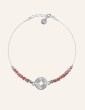 Bracelet Rose des vents rhodochrosite et argent Aloe Bijoux