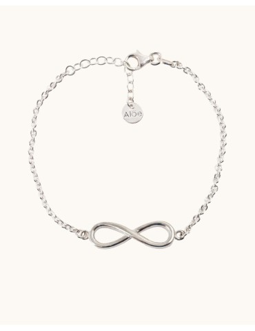 Bracelet infini en argent Aloe Bijoux