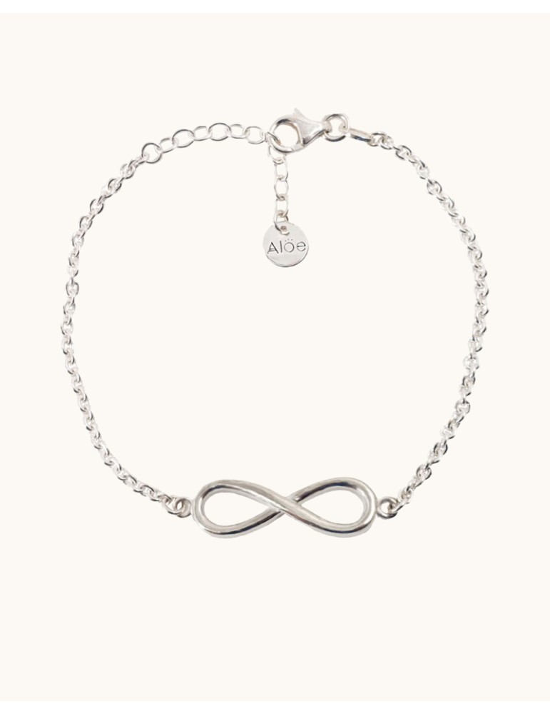 Bracelet infini en argent Aloe Bijoux