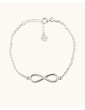Bracelet infini en argent Aloe Bijoux