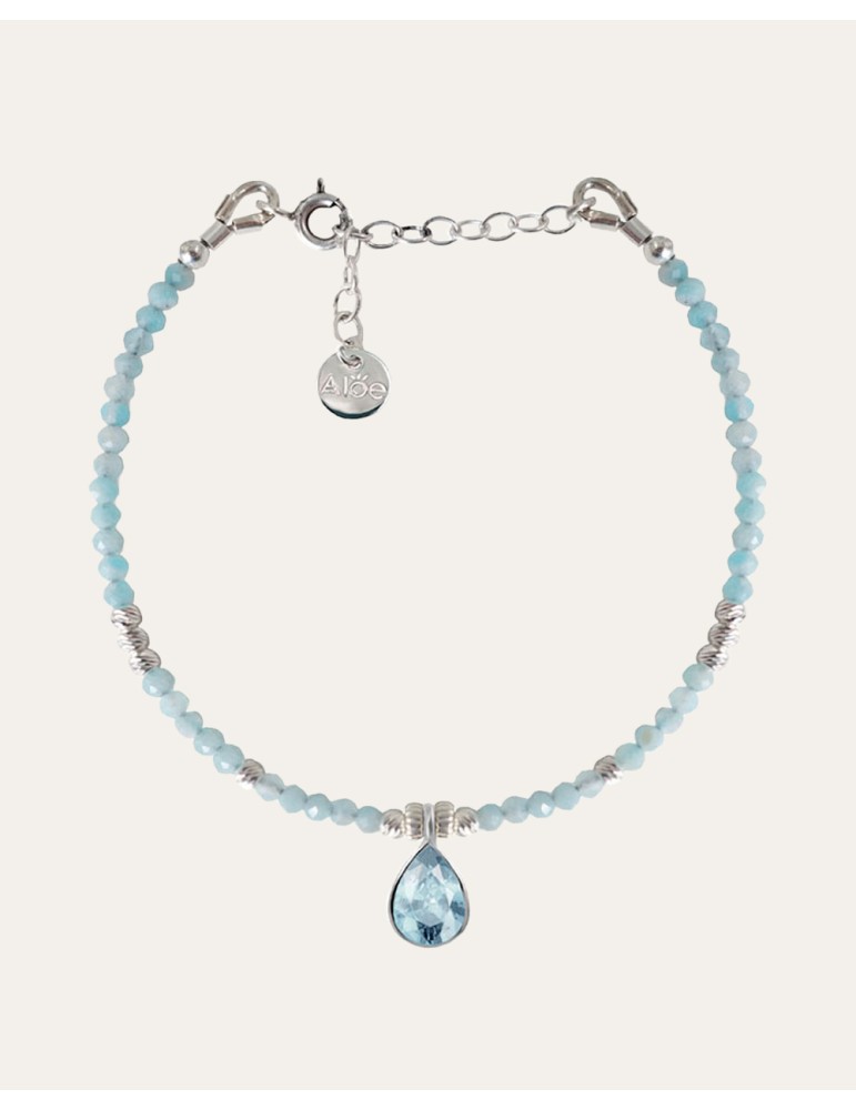 Bracelet en argent amazonite et topaze Aloe Bijoux Bracelet en argent amazonite et topaze Aloe Bijoux