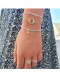 Bracelet en argent amazonite et topaze Aloe Bijoux