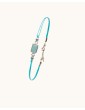 Bracelet cordon argent et amazonite Aloe Bijoux