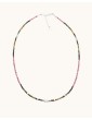 Collier en argent et tourmalines roses et vertes Aloe Bijoux