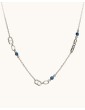Collier cyanite et maille marine en argent Aloe Bijoux