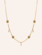 Collier pastilles soleil et perles de culture Aloe Bijoux