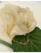 Collier chaîne plaqué or 3 tourmalines Colliers