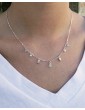 Collier pampilles topaze, aigue-marine & perles en argent Aloe Bijoux