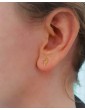 Boucles d’Oreilles Puces Éclair en Plaqué Or Aloe Bijoux