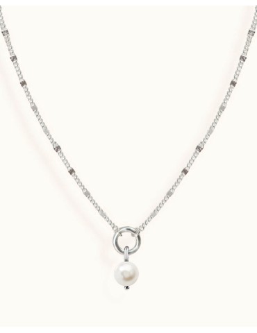 Collier chaîne en argent et perle de culture - Lisa Colliers