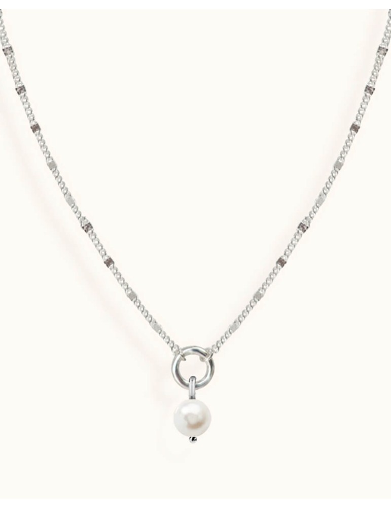 Collier chaîne en argent et perle de culture - Lisa Colliers