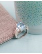 Bague en Argent et topaze bleue - Louane Aloe Bijoux