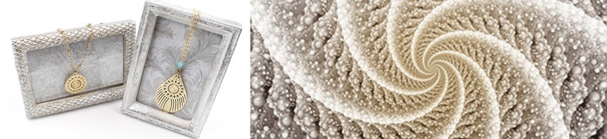 Découvrez la nouvelle collection de colliers Aloe. Ras de cou, Sautoir, belles chaînes avec pendentif ou pierres semi-précieuses